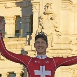 Küng a franchi un 1er palier en gagnant le dernier chrono de la Vuelta. Il vise un 1er or mondial dimanchr KEYSTONE/AP/Paul White